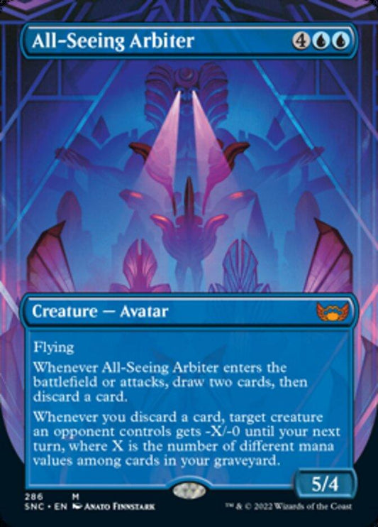 All-Seeing Arbiter (Borderless Alternate Art) [Streets of New Capenna] - La Boîte Mystère ( The Mystery Box)