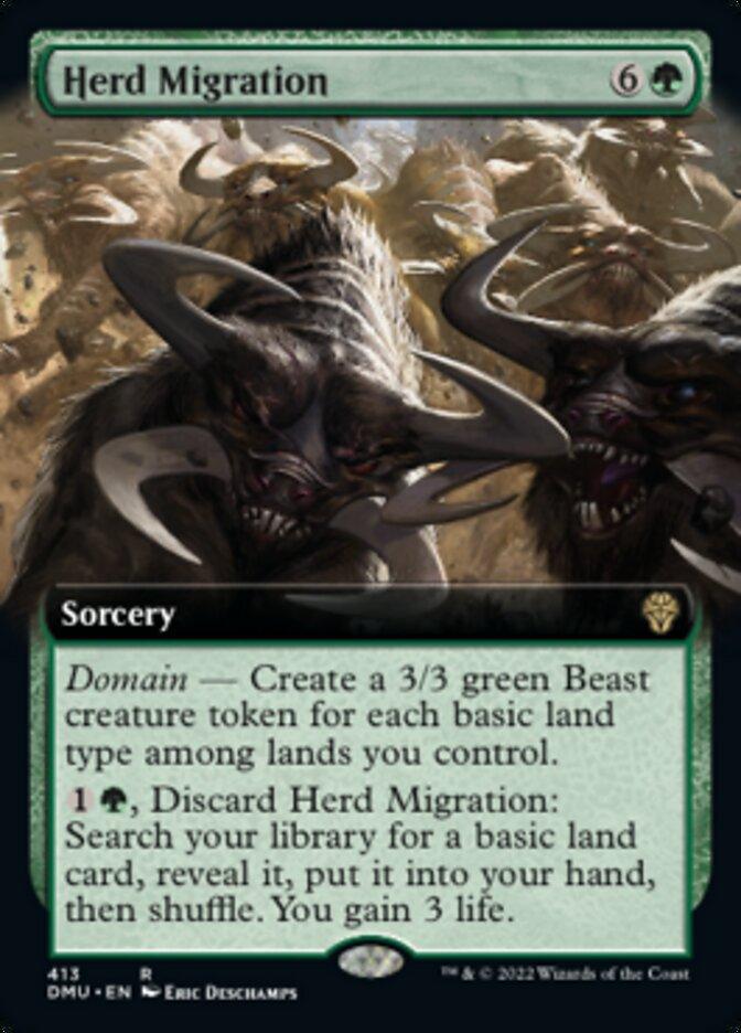 Herd Migration (Extended Art) [Dominaria United] - La Boîte Mystère ( The Mystery Box)