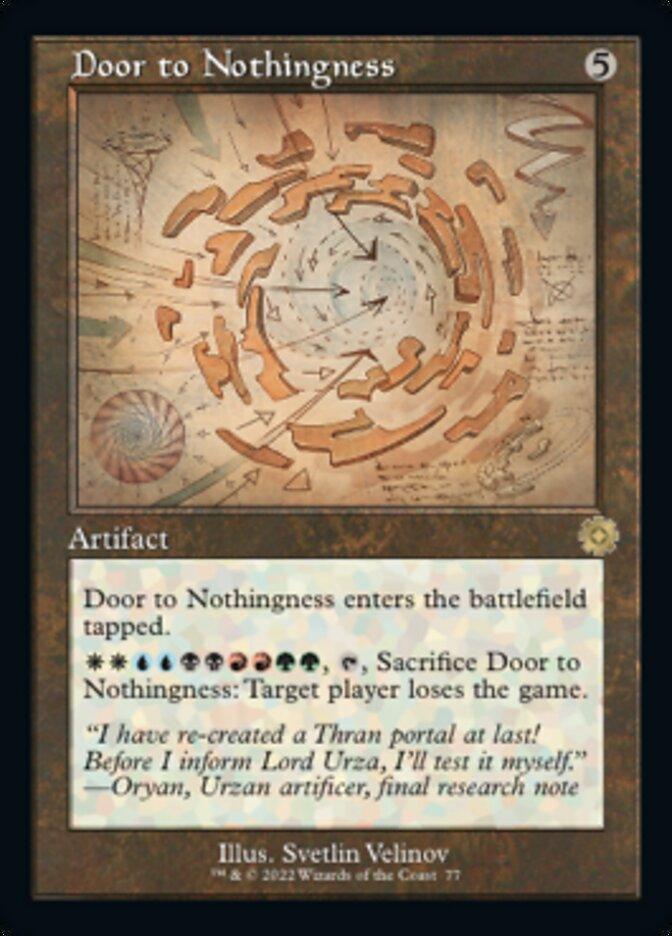 Door to Nothingness (Retro Schematic) [The Brothers' War Retro Artifacts] - La Boîte Mystère ( The Mystery Box)