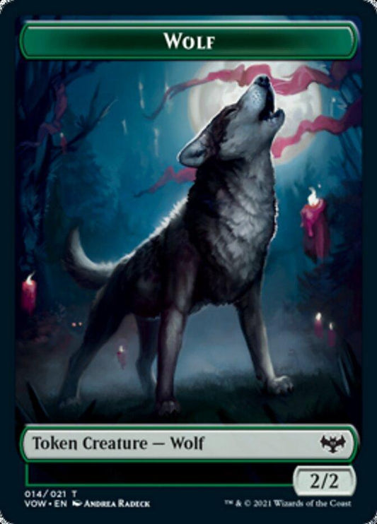 Wolf Token (014) [Innistrad: Crimson Vow Tokens] - La Boîte Mystère ( The Mystery Box)