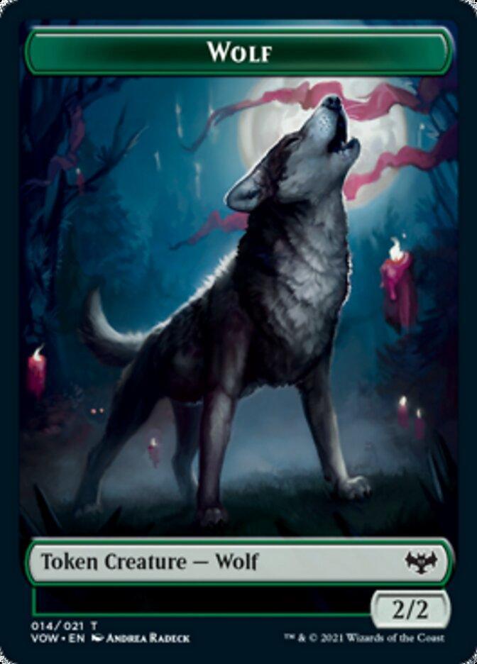 Blood // Wolf (014) Double-sided Token [Innistrad: Crimson Vow Tokens] - La Boîte Mystère ( The Mystery Box)