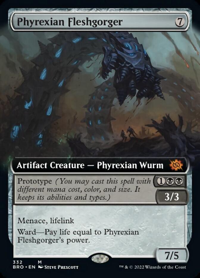 Phyrexian Fleshgorger (Extended Art) [The Brothers' War] - La Boîte Mystère ( The Mystery Box)