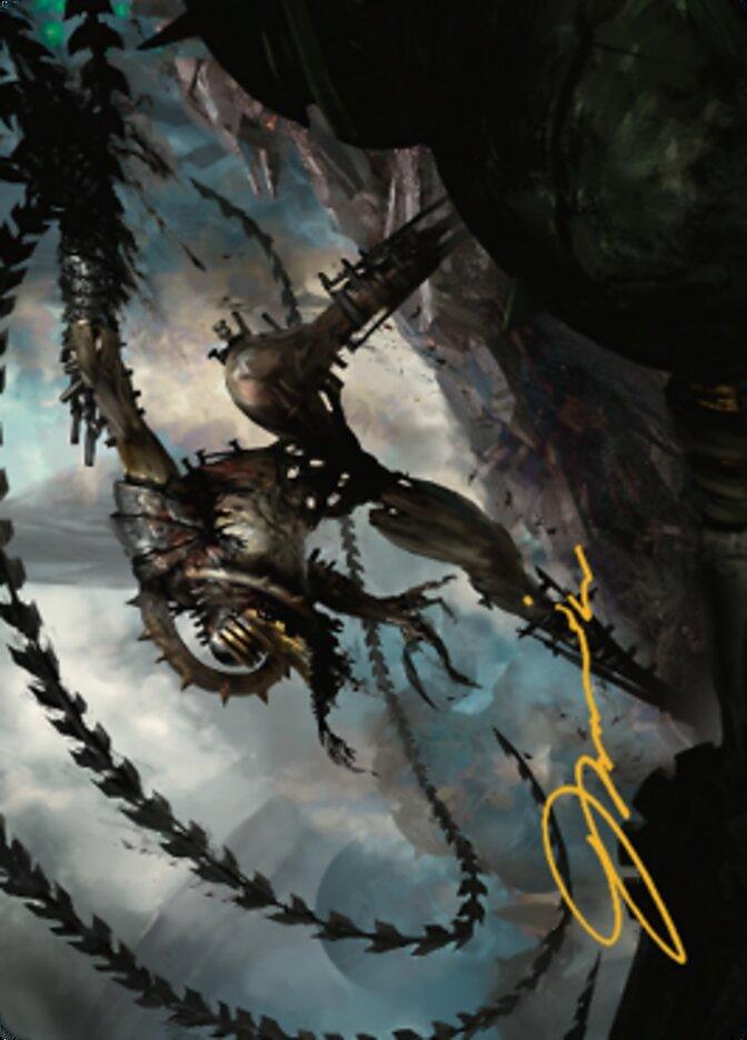 Razorlash Transmogrant Art Card (Gold-Stamped Signature) [The Brothers' War Art Series] - La Boîte Mystère ( The Mystery Box)