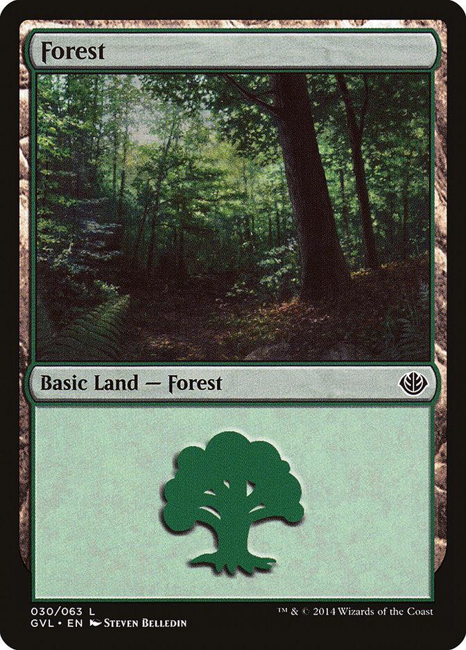 Forest (30) (Garruk vs. Liliana) [Duel Decks Anthology] - La Boîte Mystère ( The Mystery Box)