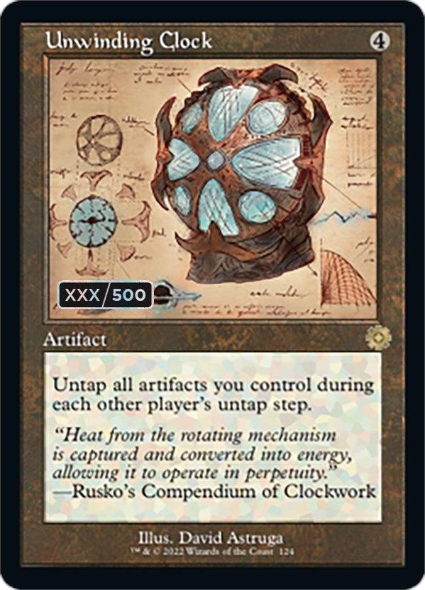 Unwinding Clock (Retro Schematic) (Serial Numbered) [The Brothers' War Retro Artifacts] - La Boîte Mystère ( The Mystery Box)