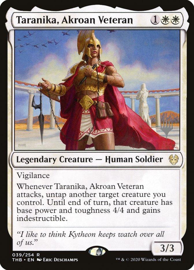 Taranika, Akroan Veteran (Promo Pack) [Theros Beyond Death Promos] - La Boîte Mystère ( The Mystery Box)