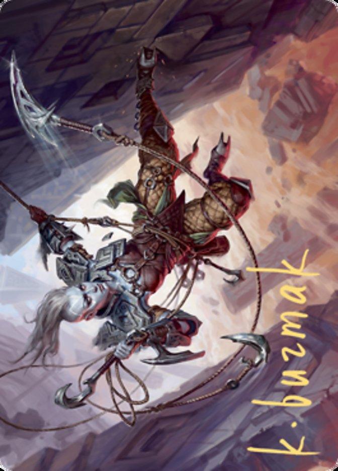Akiri, Fearless Voyager Art Card (Gold-Stamped Signature) [Zendikar Rising Art Series] - La Boîte Mystère ( The Mystery Box)
