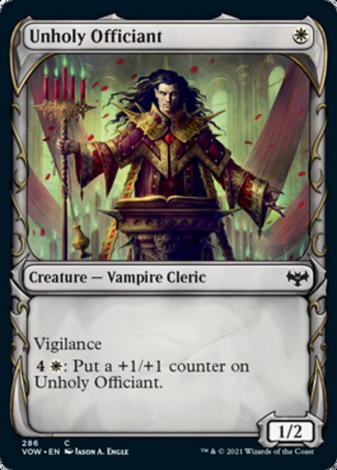 Unholy Officiant (Showcase Fang Frame) [Innistrad: Crimson Vow] - La Boîte Mystère ( The Mystery Box)