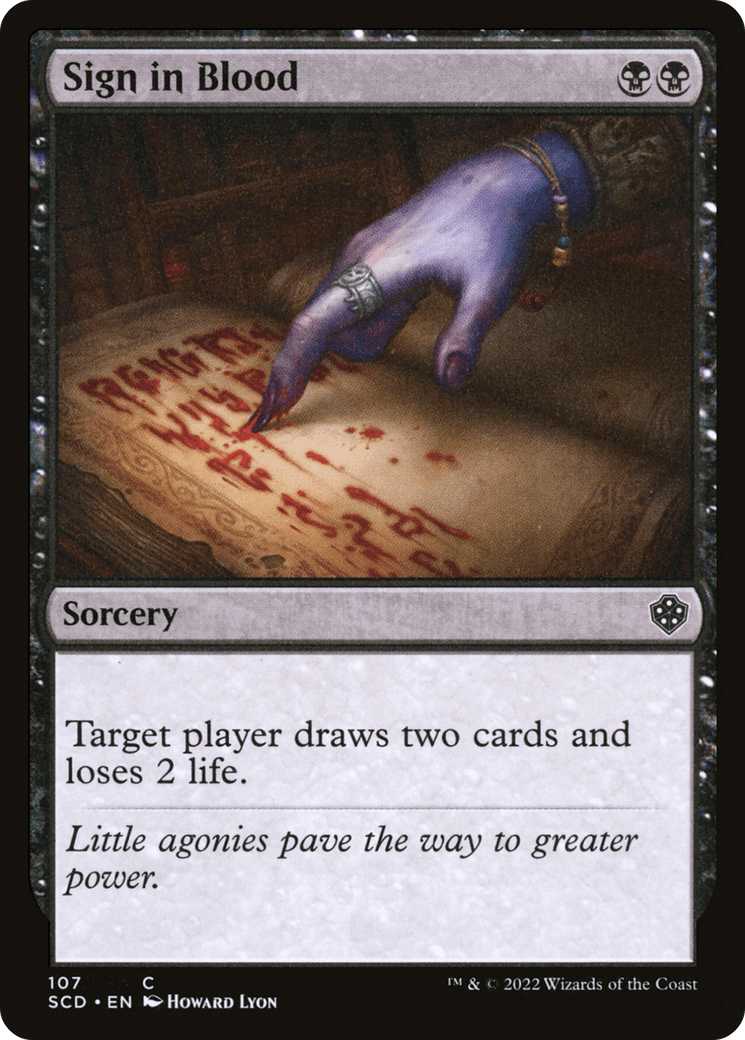 Sign in Blood [Starter Commander Decks] - La Boîte Mystère ( The Mystery Box)