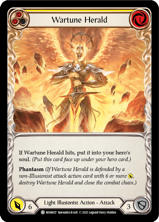 Wartune Herald (Yellow) [MON027] 1st Edition Normal - La Boîte Mystère ( The Mystery Box)