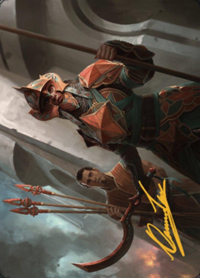 Siege Veteran Art Card (Gold-Stamped Signature) [The Brothers' War Art Series] - La Boîte Mystère ( The Mystery Box)