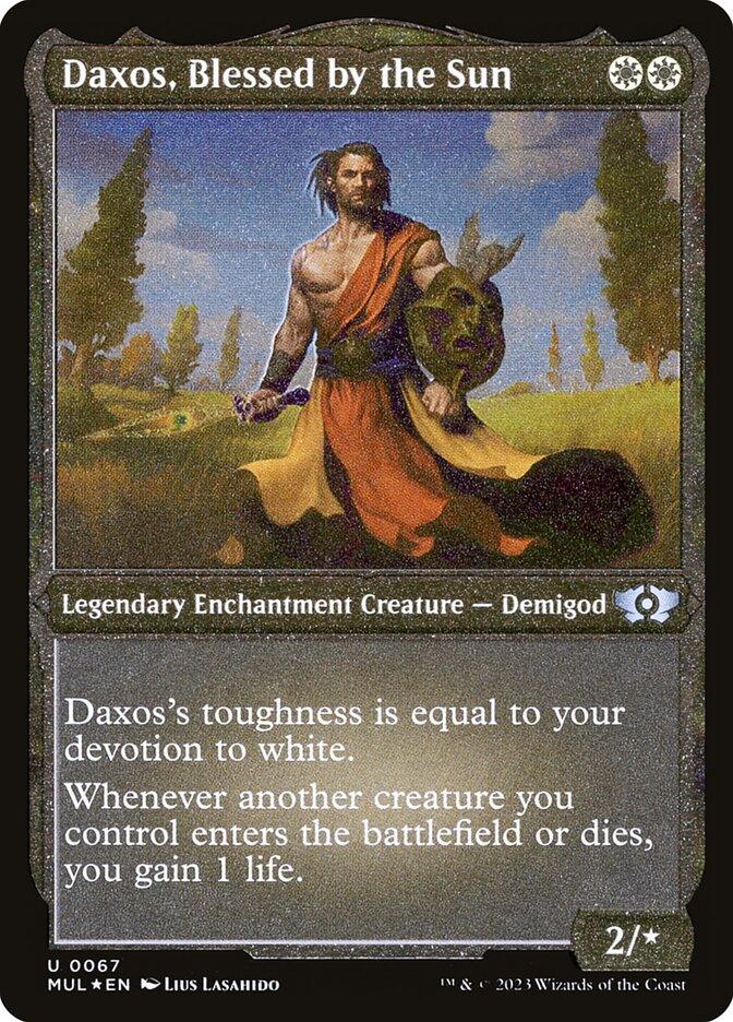 Daxos, Blessed by the Sun (Foil Etched) [Multiverse Legends] - La Boîte Mystère ( The Mystery Box)