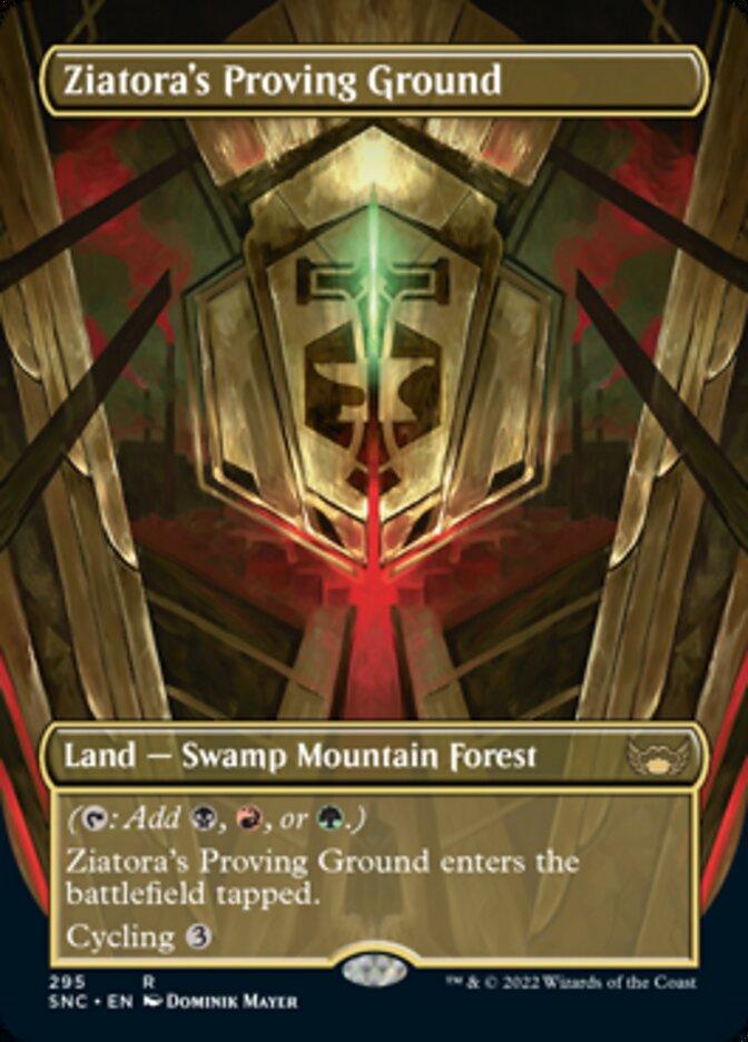 Ziatora's Proving Ground (Borderless Alternate Art) [Streets of New Capenna] - La Boîte Mystère ( The Mystery Box)
