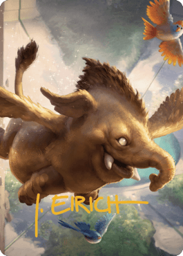 Lulu, Loyal Hollyphant Art Card (18) (Gold-Stamped Signature) [Commander Legends: Battle for Baldur's Gate Art Series] - La Boîte Mystère ( The Mystery Box)