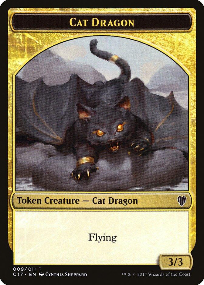Cat Dragon // Dragon (007) Double-sided Token [Commander 2017 Tokens] - La Boîte Mystère ( The Mystery Box)