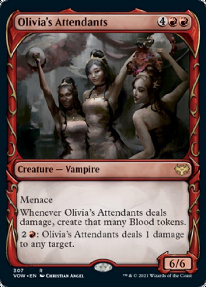 Olivia's Attendants (Showcase Fang Frame) [Innistrad: Crimson Vow] - La Boîte Mystère ( The Mystery Box)
