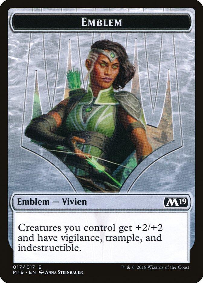 Vivien Reid Emblem [Core Set 2019 Tokens] - La Boîte Mystère ( The Mystery Box)