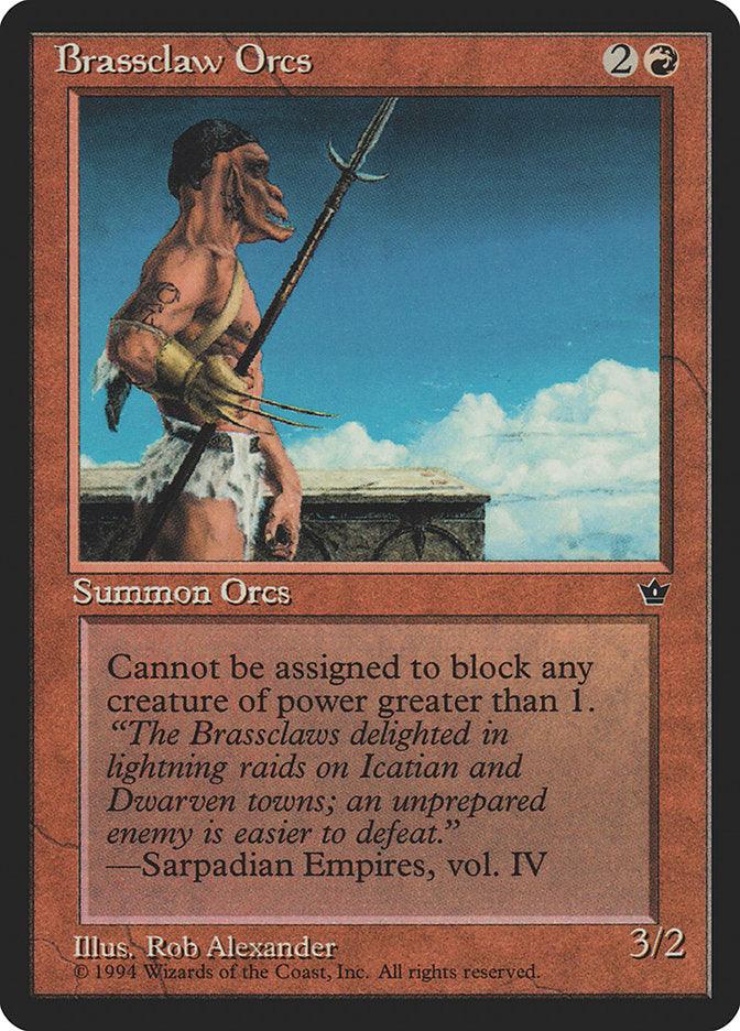 Brassclaw Orcs (Rob Alexander - Sarpadian Empires Flavor Text) [Fallen Empires] - La Boîte Mystère ( The Mystery Box)