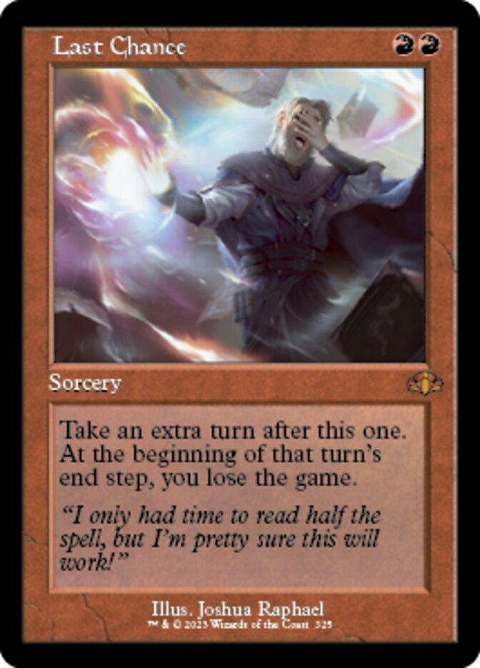Last Chance (Retro) [Dominaria Remastered] - La Boîte Mystère ( The Mystery Box)