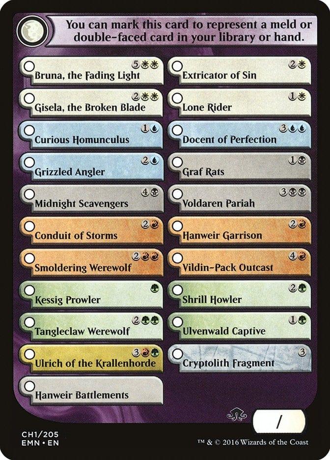 Eldritch Moon Checklist [Eldritch Moon Tokens] - La Boîte Mystère ( The Mystery Box)
