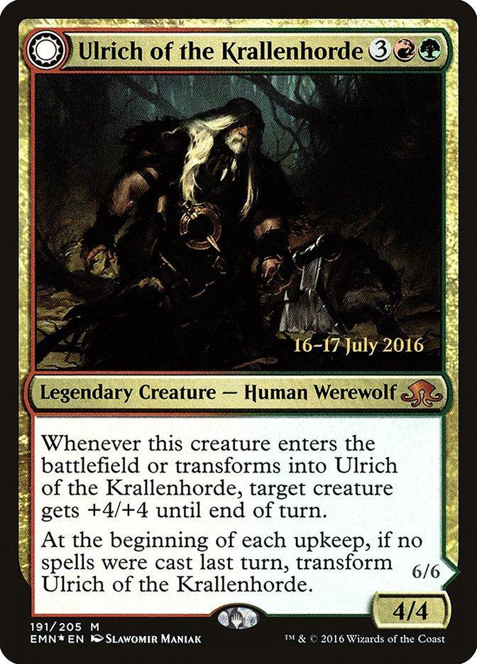 Ulrich of the Krallenhorde // Ulrich, Uncontested Alpha [Eldritch Moon Prerelease Promos] - La Boîte Mystère ( The Mystery Box)