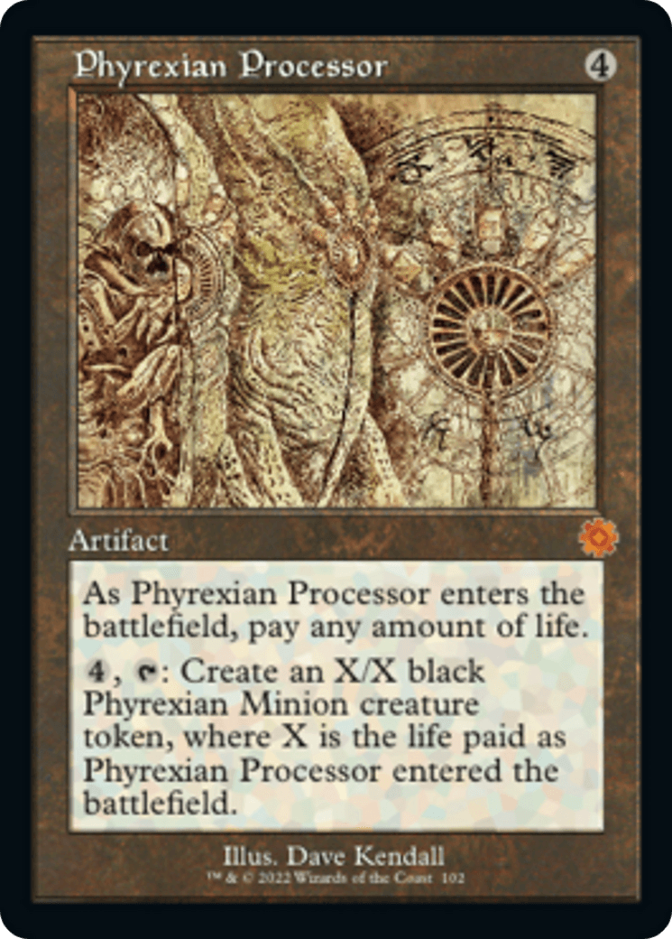 Phyrexian Processor (Retro Schematic) [The Brothers' War Retro Artifacts] - La Boîte Mystère ( The Mystery Box)