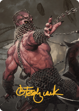 Chain Devil Art Card (Gold-Stamped Signature) [Commander Legends: Battle for Baldur's Gate Art Series] - La Boîte Mystère ( The Mystery Box)