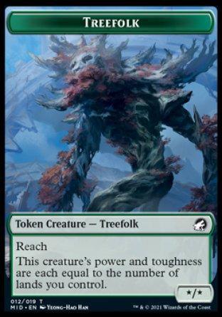 Treefolk Token [Innistrad: Midnight Hunt Tokens] - La Boîte Mystère ( The Mystery Box)