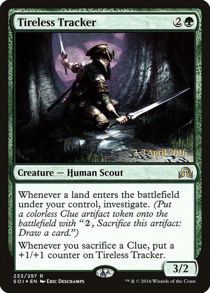 Tireless Tracker [Shadows over Innistrad Prerelease Promos] - La Boîte Mystère ( The Mystery Box)