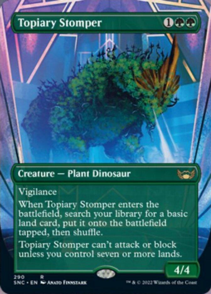 Topiary Stomper (Borderless Alternate Art) [Streets of New Capenna] - La Boîte Mystère ( The Mystery Box)