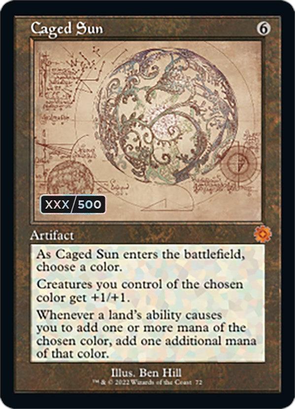 Caged Sun (Retro Schematic) (Serial Numbered) [The Brothers' War Retro Artifacts] - La Boîte Mystère ( The Mystery Box)