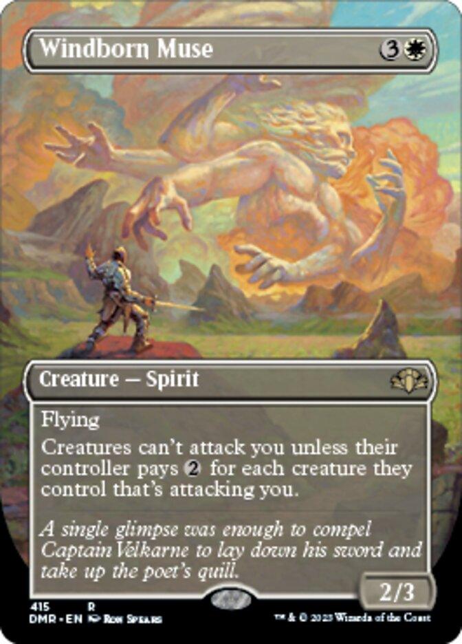 Windborn Muse (Borderless Alternate Art) [Dominaria Remastered] - La Boîte Mystère ( The Mystery Box)