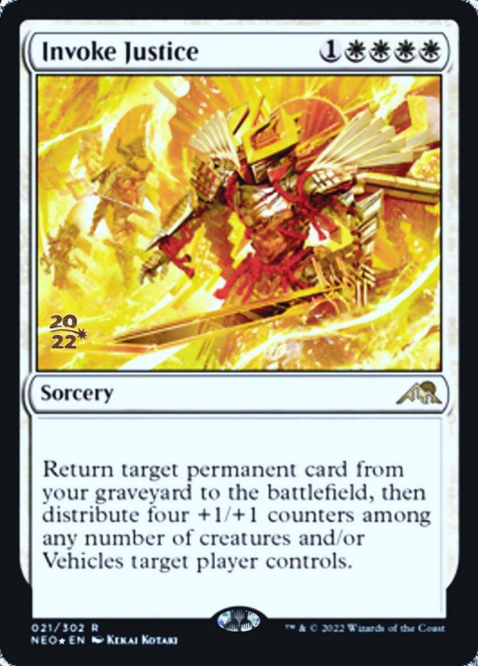 Invoke Justice [Kamigawa: Neon Dynasty Prerelease Promos] - La Boîte Mystère ( The Mystery Box)