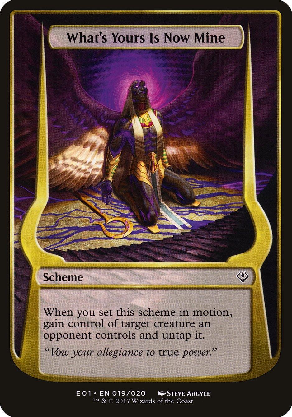 What's Yours Is Now Mine (Schemes) [Archenemy: Nicol Bolas Schemes] - La Boîte Mystère ( The Mystery Box)