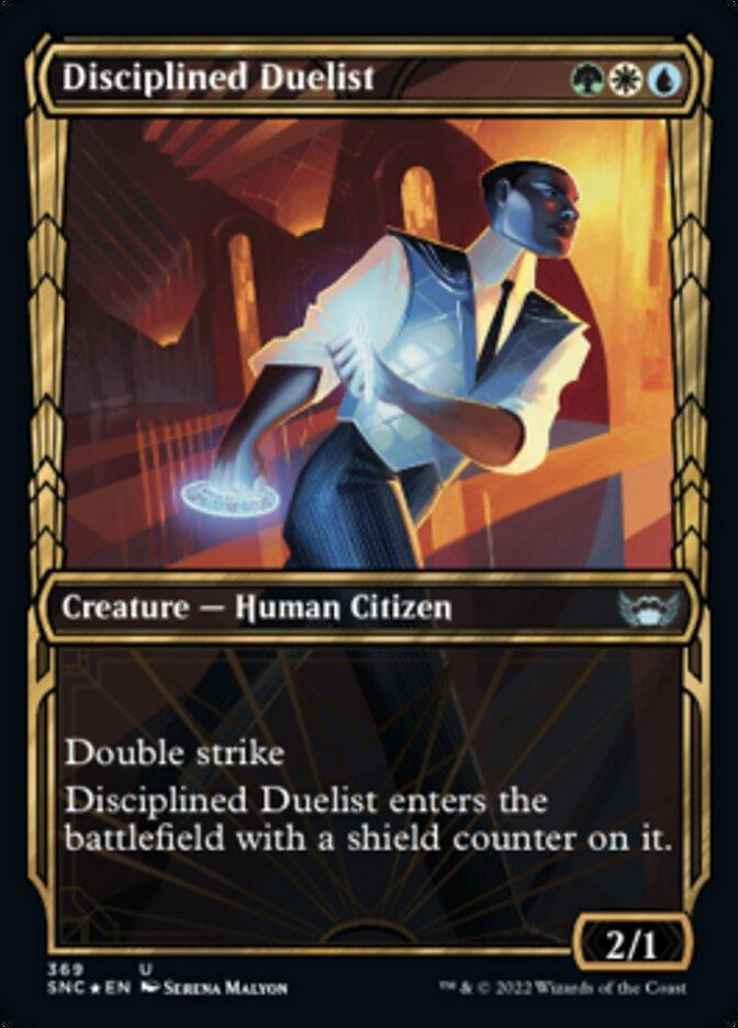 Disciplined Duelist (Showcase Golden Age Gilded Foil) [Streets of New Capenna] - La Boîte Mystère ( The Mystery Box)