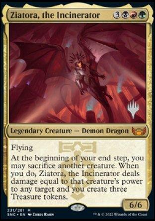 Ziatora, the Incinerator (Promo Pack) [Streets of New Capenna Promos] - La Boîte Mystère ( The Mystery Box)