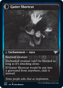Gutter Skulker // Gutter Shortcut [Innistrad: Double Feature] - La Boîte Mystère ( The Mystery Box)