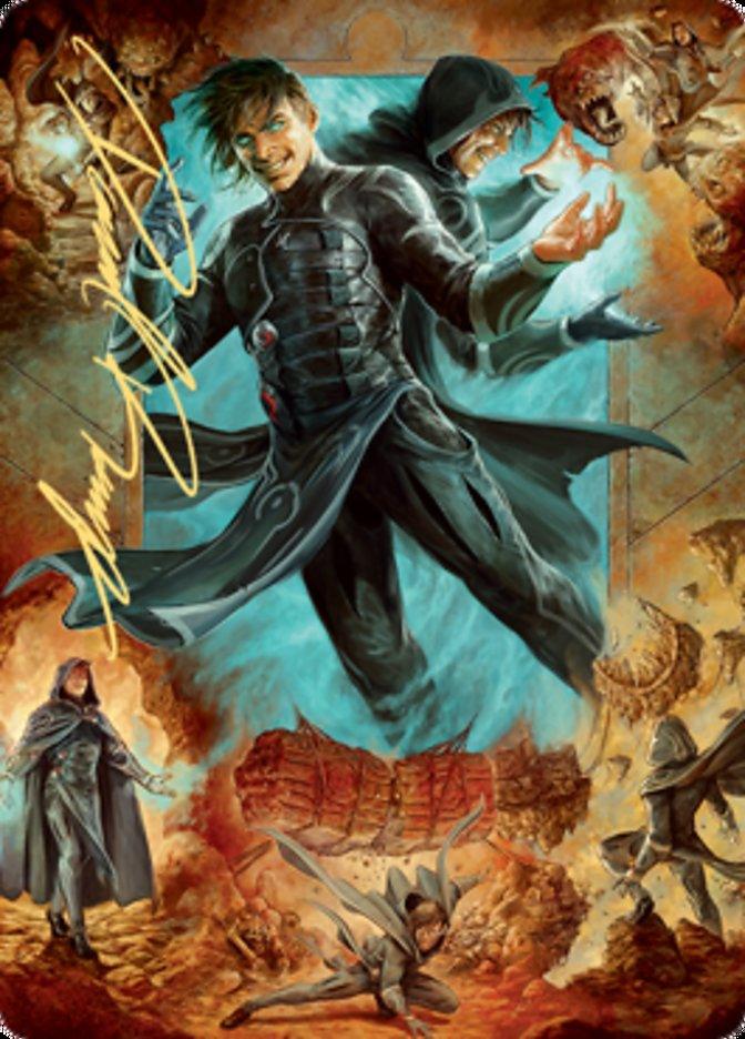 Jace, Mirror Mage 2 Art Card (Gold-Stamped Signature) [Zendikar Rising Art Series] - La Boîte Mystère ( The Mystery Box)