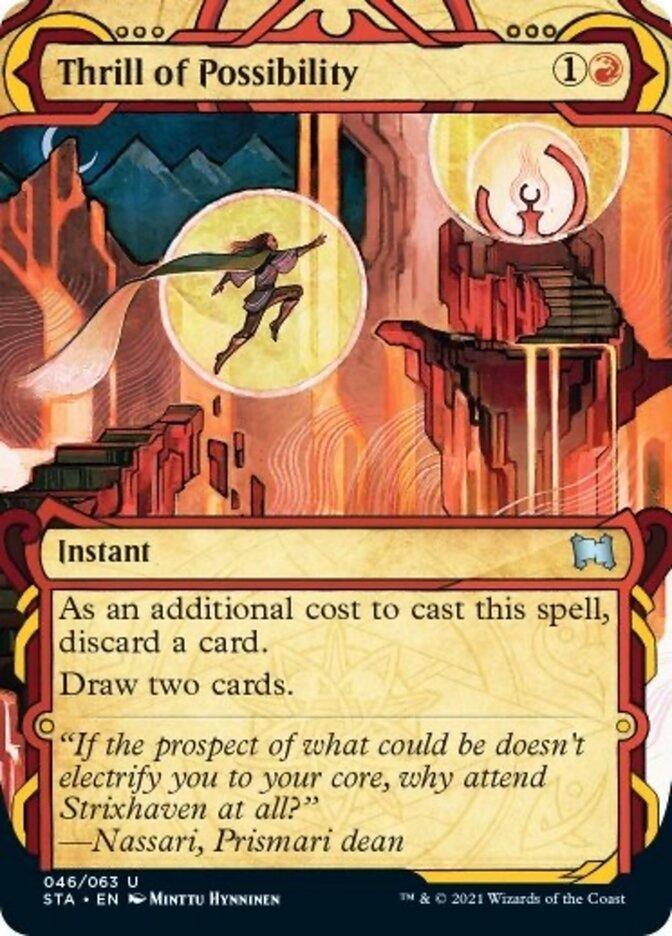 Thrill of Possibility (Etched Foil) [Strixhaven Mystical Archive] - La Boîte Mystère ( The Mystery Box)