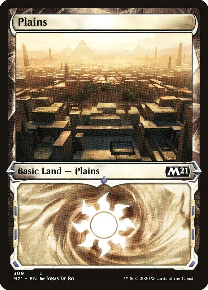 Plains (309) (Showcase) [Core Set 2021] - La Boîte Mystère ( The Mystery Box)