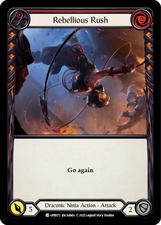 Rebellious Rush (Red) [UPR072] (Uprising) Rainbow Foil - La Boîte Mystère ( The Mystery Box)