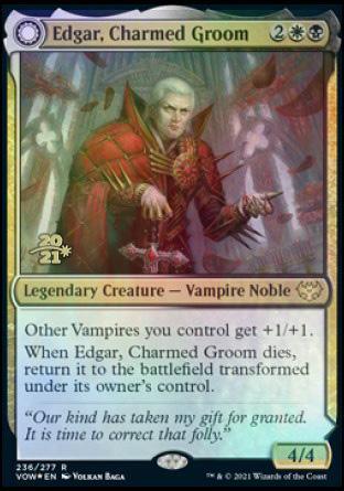 Edgar, Charmed Groom // Edgar Markov's Coffin [Innistrad: Crimson Vow Prerelease Promos] - La Boîte Mystère ( The Mystery Box)