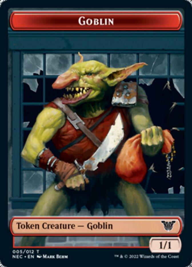 Smoke Blessing // Goblin Double-sided Token [Kamigawa: Neon Dynasty Commander Tokens] - La Boîte Mystère ( The Mystery Box)