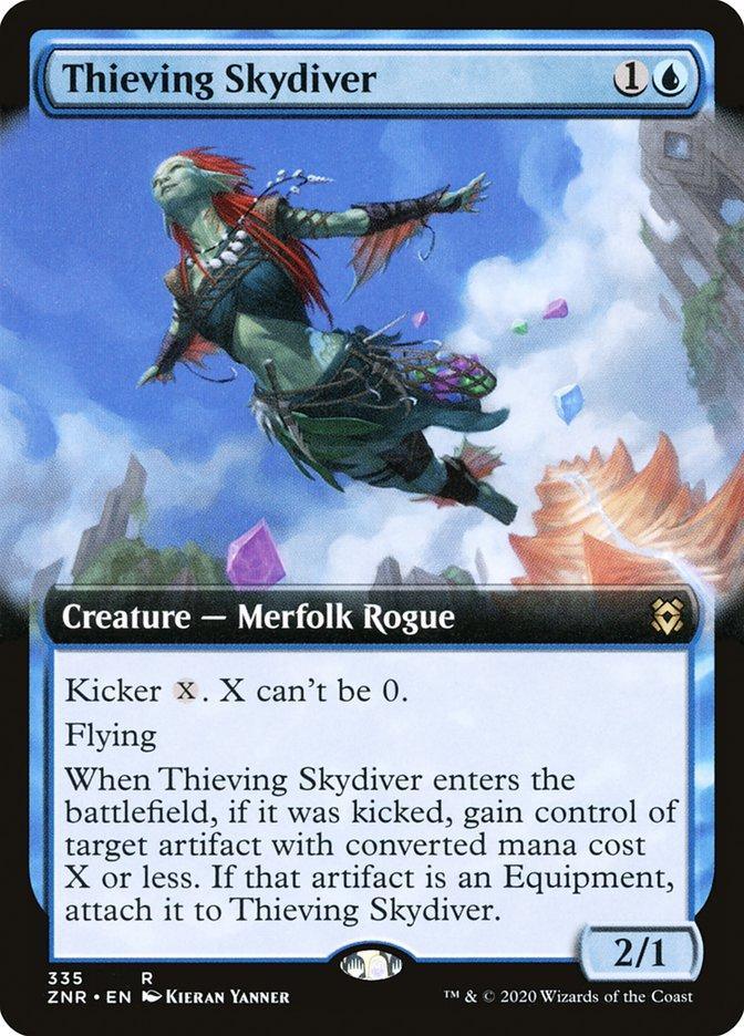 Thieving Skydiver (Extended) [Zendikar Rising Extended Art] - La Boîte Mystère ( The Mystery Box)