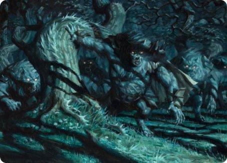 Unnatural Moonrise Art Card [Innistrad: Midnight Hunt Art Series] - La Boîte Mystère ( The Mystery Box)