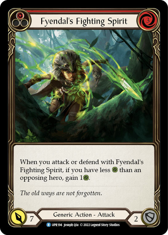 Fyendal's Fighting Spirit (Red) [UPR194] (Uprising) Rainbow Foil - La Boîte Mystère ( The Mystery Box)