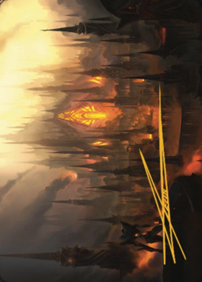 Mishra's Foundry Art Card (Gold-Stamped Signature) [The Brothers' War Art Series] - La Boîte Mystère ( The Mystery Box)