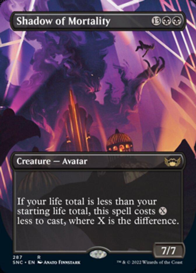 Shadow of Mortality (Borderless Alternate Art) [Streets of New Capenna] - La Boîte Mystère ( The Mystery Box)