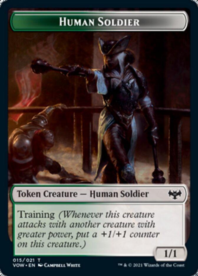 Blood // Human Soldier Double-sided Token [Innistrad: Crimson Vow Tokens] - La Boîte Mystère ( The Mystery Box)