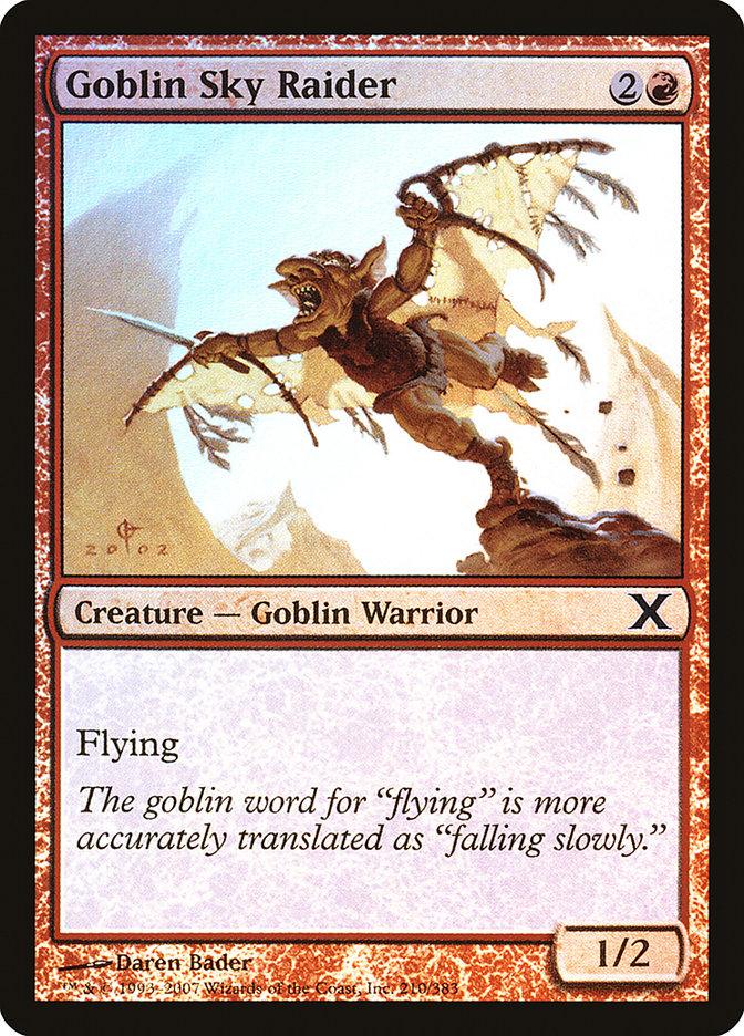 Goblin Sky Raider (Premium Foil) [Tenth Edition] - La Boîte Mystère ( The Mystery Box)